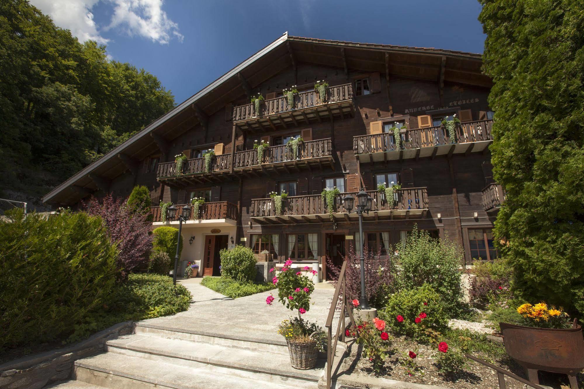 Hotel Aux Mille Etoiles Salvan Exteriér fotografie